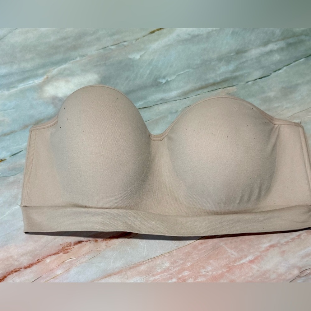 Xl seamless bandeau push-up bra, measurements in photos, pre owned